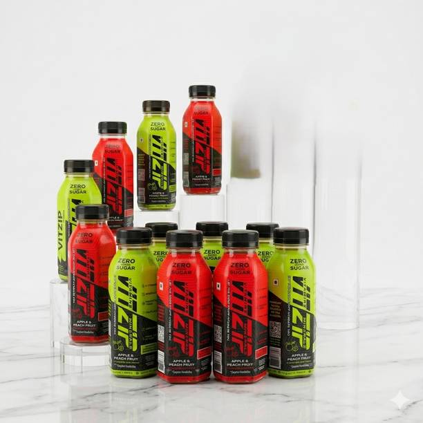VITZIP Hydrate yourself through apple peach and ginger lemon fruit drink