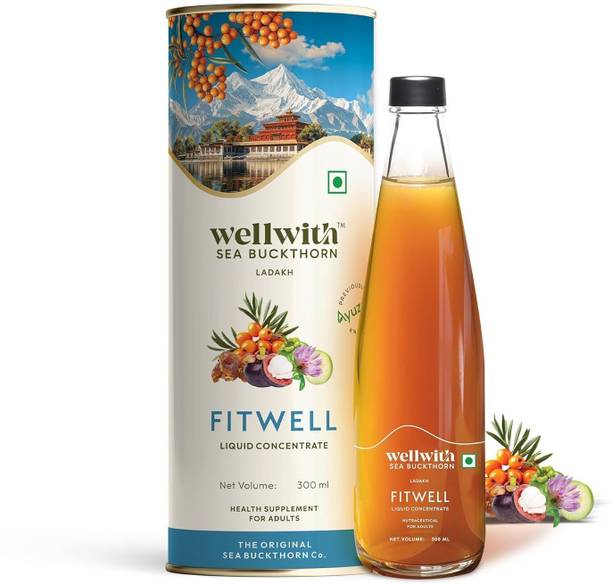 Wellwith Fitwell Sea Buckthorn Juice with Garcinia Kokum Punarnava|For weight metabolism