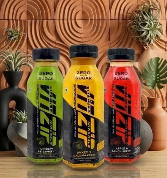 VITZIP Combo Pack – Ginger Lemon , Mango Passion Energy Drink & Apple Peach Sweet Blend
