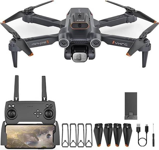 Fitpro P-13 Pro 4K Foldable Drone with WiFi Camera, Obstacle Avoidance, 3 Speed Control Drone