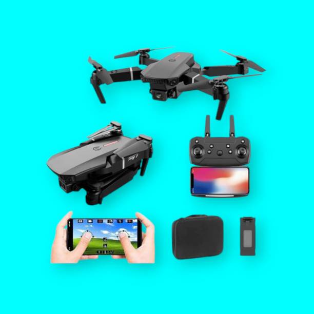 Swa Mi E88 Camera dronremot Control Quadcopter 360 Flip Stunt WiFi Wings 2 Batteries_8 Drone