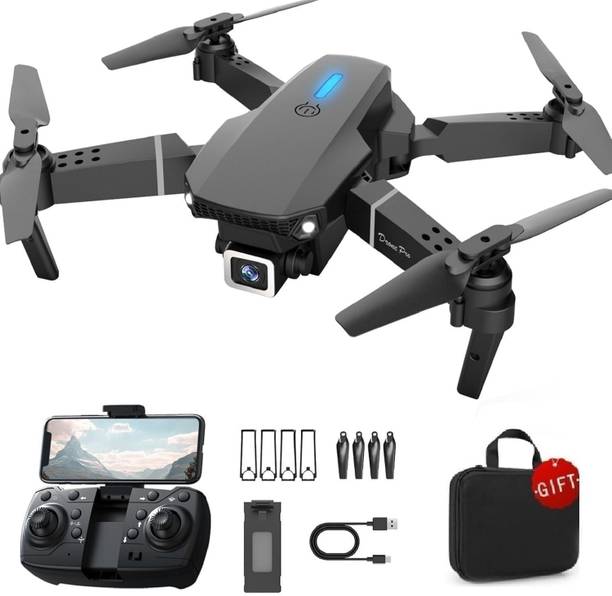 DRwilla E88 Pro 4K Camera Drone with WiFi FPV, Brushless Motor, and Foldable Design Drone
