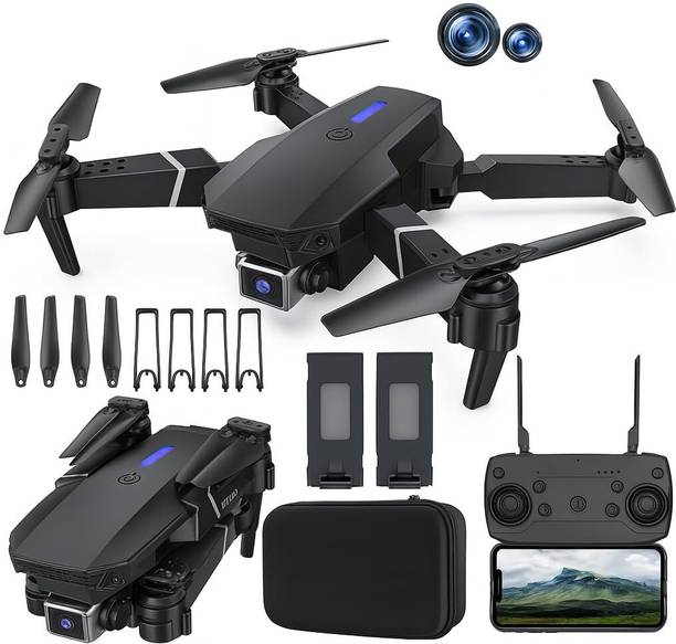 ENGINEDIGITAL Foldable Mini Drone with 1080P Camera, Wifi FPV Quadcopter, 2 Batteries Drone