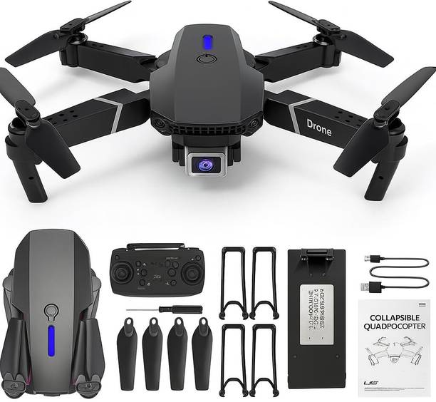 ENGINEDIGITAL Foldable Drone with 1080P Camera, Wifi FPV Quadcopter, 2 Batteries Carrying Case Drone