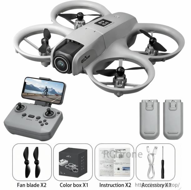 aroskay GT3 4K Drone Dual Cameras Obstacle Avoidance Mini Quadcopter Foldable RC Drone Drone