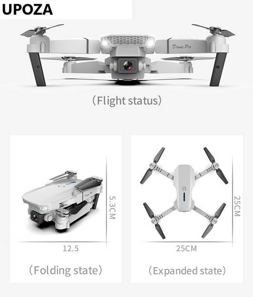 Swa Mi E88 Pro 4K Dual Camera Quadcopter Flying Long Range FPV RC Foldable Mini1 Drone