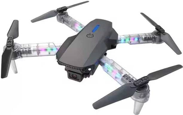 Clubics E88 Drone 4K HD Camera LED Light Long Range 360 Roll Four Axis Aircraft Drone