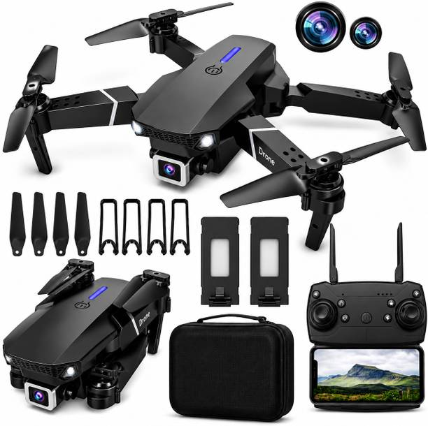 DRSL 19981 Foldable 4K Drone with WiFi FPV, Dual Camera & Altitude Hold RC Quadcopter Drone