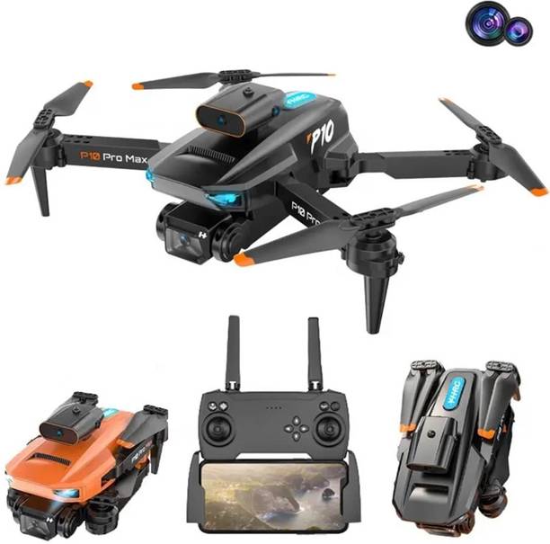 NOWAIT WiFi HD Dual Camera P10 Pro 4K Foldable Drone With Positioning Drone