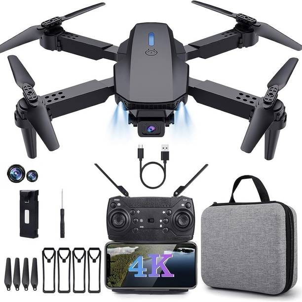 WALLINSTIK E88 Pro Max Drone with 4K HD Dual Cameras, Foldable Quadcopter Drone