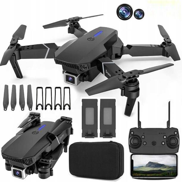 Rostystar Foldable Mini Drone with Camera, Wifi FPV Quadcopter Remote Controller-E88 Drone