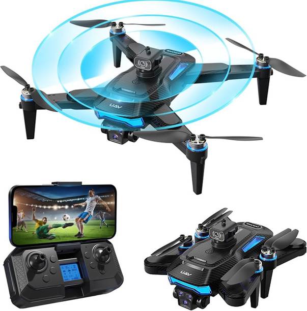 PTCMart RC Brushless Motor Wi-Fi FPV camera, J18 Drone 4k hd Camera for Adults Drone Drone