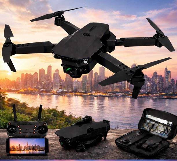 Zedex M 37 Drone (Black)|Dual Battery Pack|GPS Navigation|4K UHD Camera+1080P| Drone