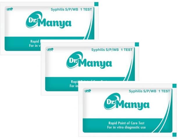 Dr.Manya Syphilis Home Test Kit Pack of 3 Pcs Safe & Convenient Screening Blood Test