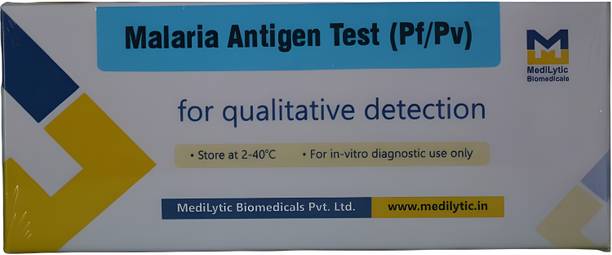 MediLytic Biomedicals Malaria Test Kit - (Pack of 26 Cards) Antigen Self Test Kit