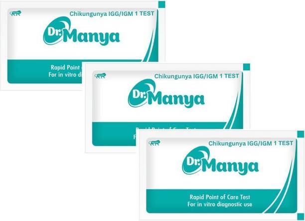 Dr.Manya Chikungunya Test Kit Pack of 3 Rapid IgG/IgM Antibody Detection Blood Test