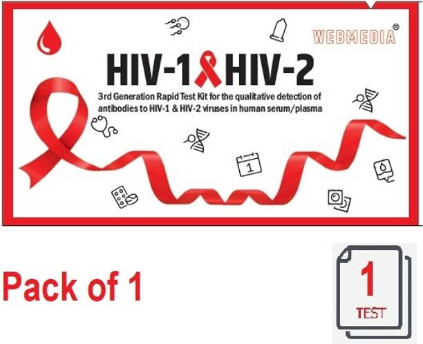 WebMedia - 3rd generation Test kit - Detect HIV (Type1&2) in whole Blood/Serum/Plasma - Antibody Test Kit