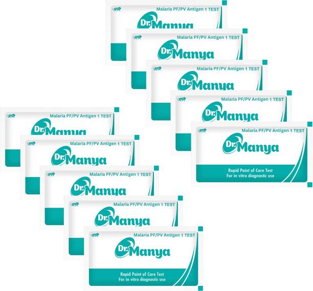 Dr.Manya Dr Manya Malaria Rapid Test Kit PF PV Antigen Pack of 10 Blood Test