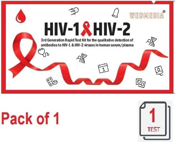 WebMedia - 3rd generation Test kit - Detect HIV (Type1&2) in whole Blood/Serum/Plasma - Antibody Test Kit