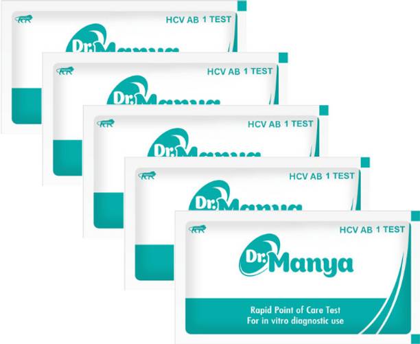 Dr.Manya Dr Manya HCV Antibody Test Kit Pack of 5 Rapid Hepatitis C Screening Blood Test