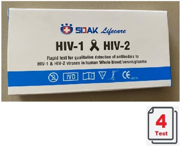 sidak HIV 1&2 Card - Pack of 04 Blood Test