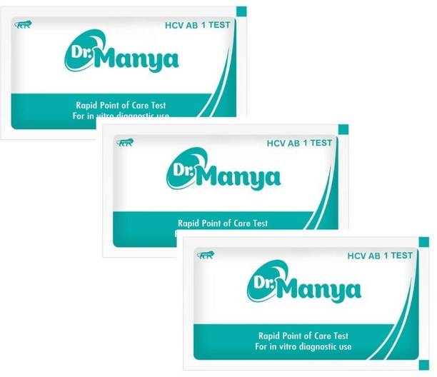 Dr.Manya Hepatitis C HCV Test Kit Pack of 3 Pcs Reliable Antibody Screening Blood Test