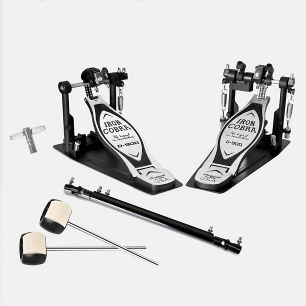 Softline Pro Bass Drum Pedal (SP44-Iron Cobra Double) Double Chain Driven Drum Pedal
