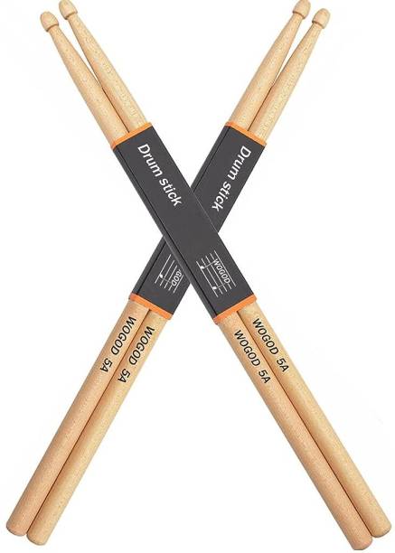 Zeitel 7A Drum Sticks Maple Drumsticks, 2 Pair 15.5inch Drum Sticks Set, Wood Drumstick 5A Drumsticks