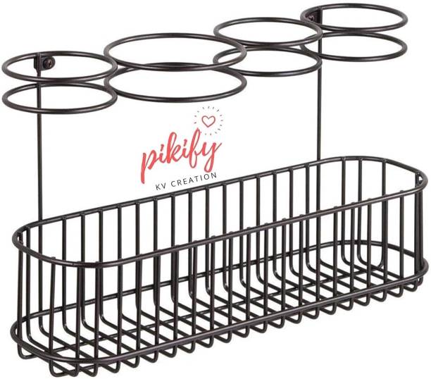 PIKIFY Wall Mount Hair Care and Styling Tool Organizer | Wall Mounted Dryer Holder