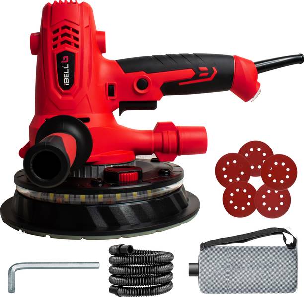 iBELL IBL DS80-70 Dry Wall Sander 800W, Variable Speed, LED Light & 8-Hole Vacuum Support 7 inch Random Orbital Sander