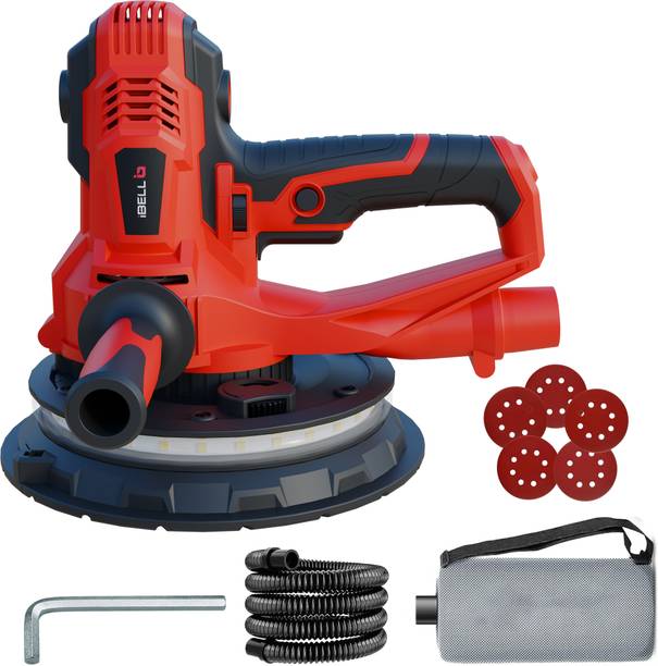 iBELL IBL DS80-90 Dry Wall Sander 800W, Variable Speed, LED Light & 8-Hole Vacuum Support 7 inch Random Orbital Sander