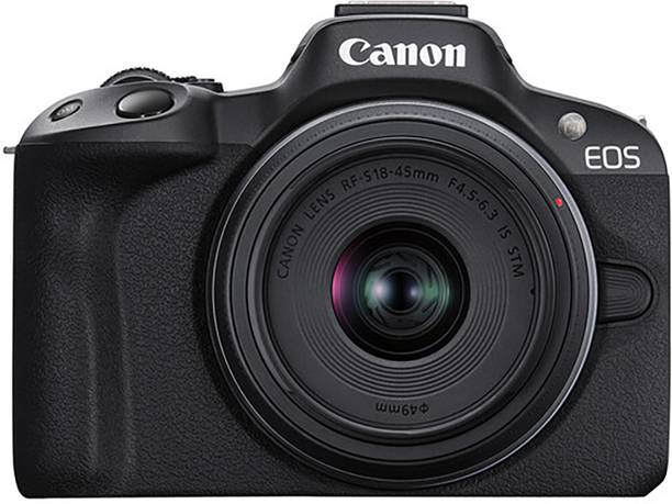 Canon EOS R50 Mirrorless Camera Body with RF - S 18 - 45 mm f/4.5 - 6.3 IS STM