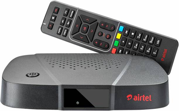 Airtel Digital TV Only HD Set Top Box |1M Entertainment Pack |No Dish Antenna | Free Installation | Recording Feature^