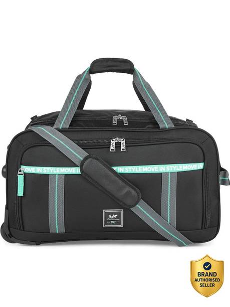 45 L Strolley Duffel Bag - CASPER PLUS DUFFLE TROLLEY (H) 58 BLACK - Black - Regular Capacity