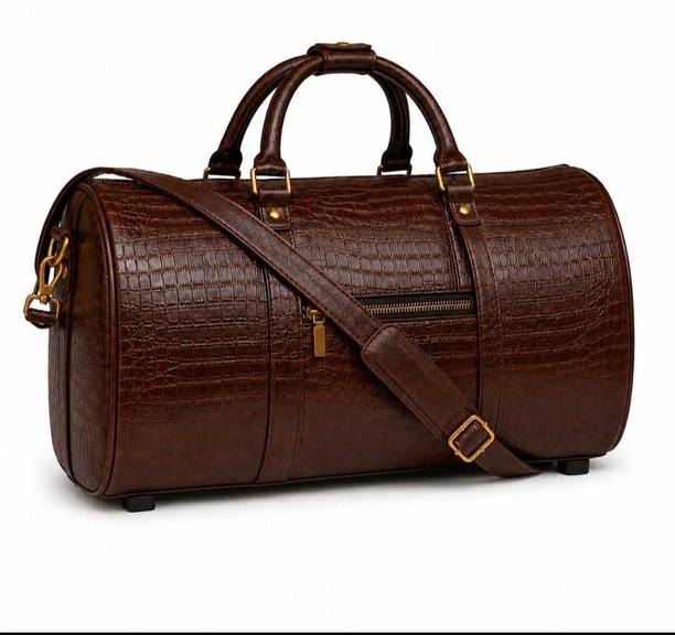 35 L Hand Duffel Bag - Leather Duffle Bag - Brown - Regular Capacity
