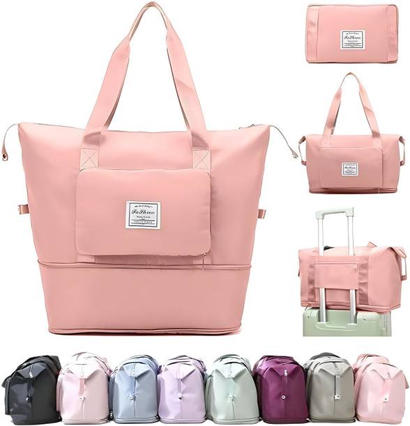 21 L Strolley Duffel Bag - Woman Traveling Bag - Pink - Regular Capacity