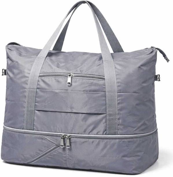 54 L Hand Duffel Bag - Grey Large Capacity Foldable Duffel Bag - Grey - Large Capacity