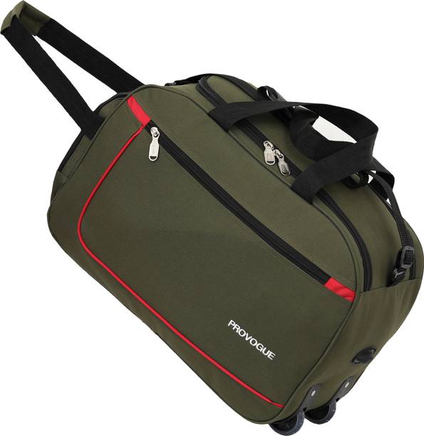65 L Strolley Duffel Bag - 65 L Duffel Bag Stylish Havy Duty Strolley Luggage Travel Bag Regular Capacity- - Green - Large Capacity