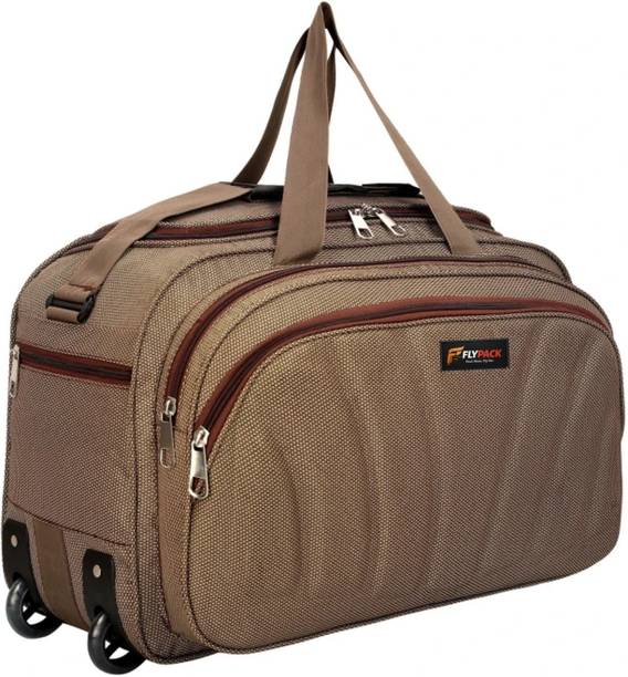 60 L Strolley Duffel Bag - 60L duffle fancy bag for men and women heavy duty Duffel/S-trolly - Brown - Large Capacity