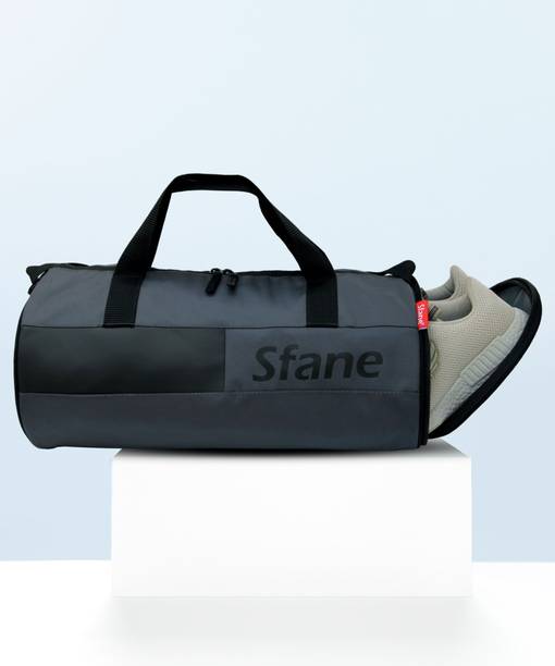 25 L Gym Duffel Bag - Sports Duffel - Grey, Black