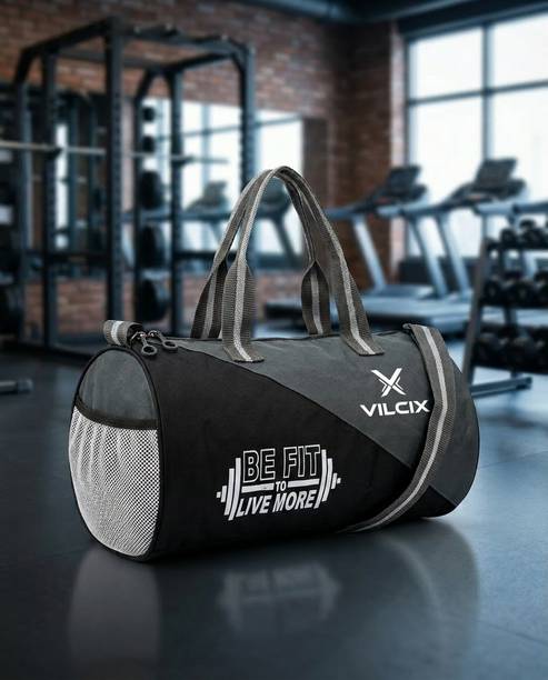 20 L Gym Duffel Bag - Duffle/Gym 20L Bag/Soulder Bag for Men & Women - Black, Grey