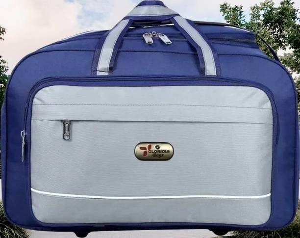 65 L Hand Duffel Bag - Stylish Luggage Travel Duffel Bag with out Wheels Travel Duffel Bag (Blue) - Blue - Large Capacity