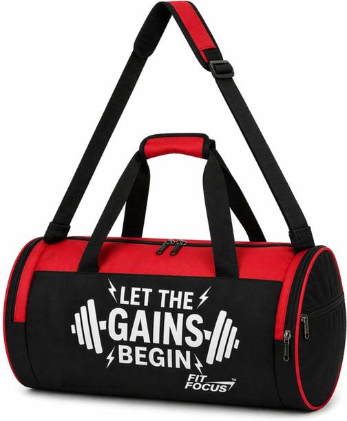 30 L Gym Duffel Bag - Durable Polyester Gym Duffle Bag for Sports Activity – Ideal for Men & Women - Red