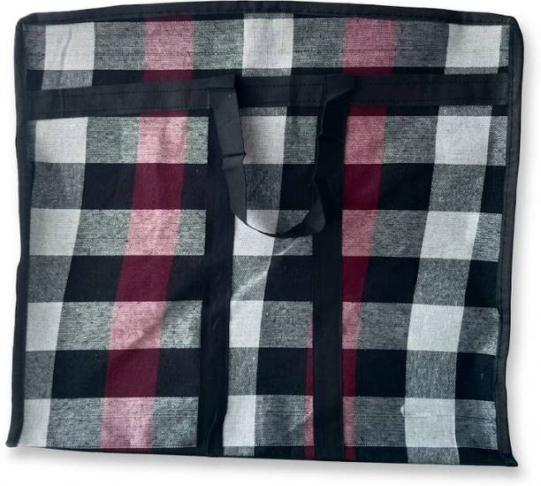 100 L Hand Duffel Bag - DHABACHECK-RED-PLST-01 - Red - Large Capacity