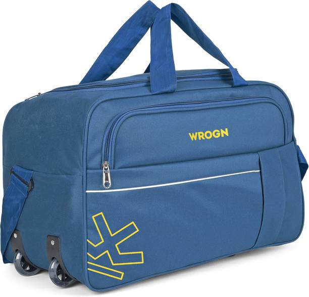 70 L Strolley Duffel Bag - WRN-70L 24 INCH WHEEL DUFFLE Traveling Travel Duffel Waterproof - Blue - Large Capacity
