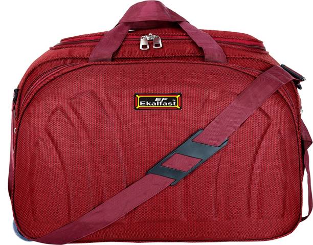 65 L Strolley Duffel Bag - 65L Strolley Duffel bag with 2 wheels(20inch MAROON)Large Capacity Maroon - Maroon - Large Capacity