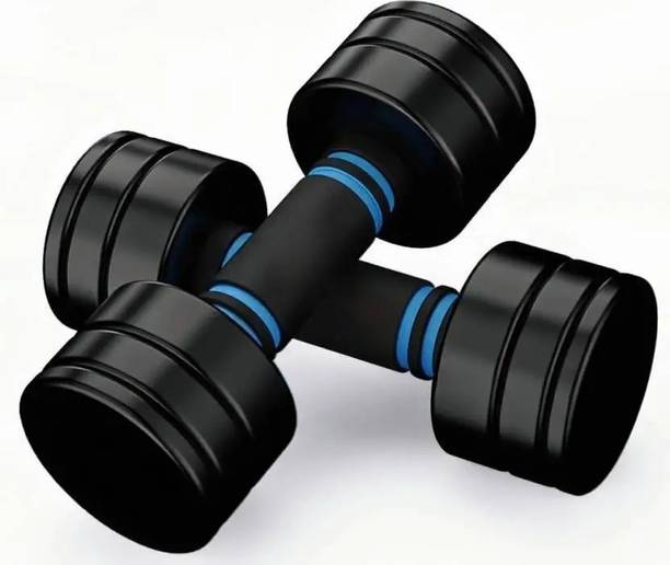 AMAN FIT 2.5Kgx2Pc Black Steel Dumbbell Set,Pair Dumbbells, Steel Dumbbells Fixed Weight Dumbbell