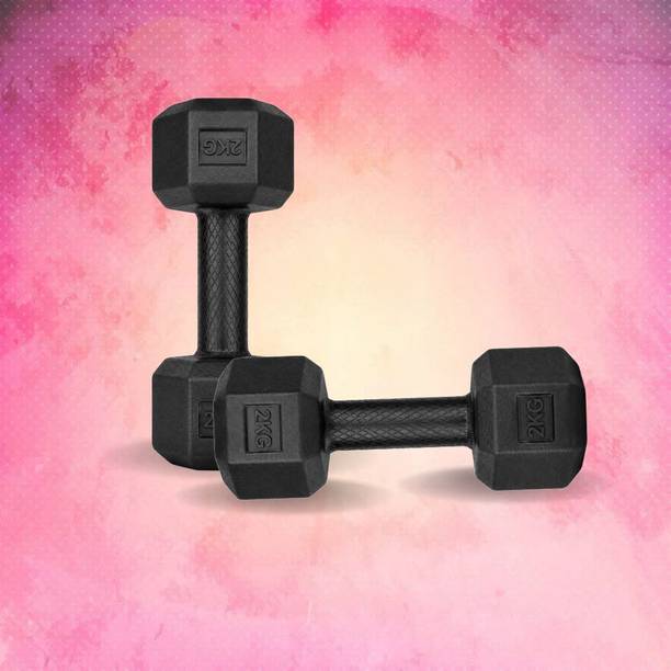 Urvi 2KG Fixed Hex Dumbbell | Fitness Weight for Men & Women Fixed Weight Dumbbell