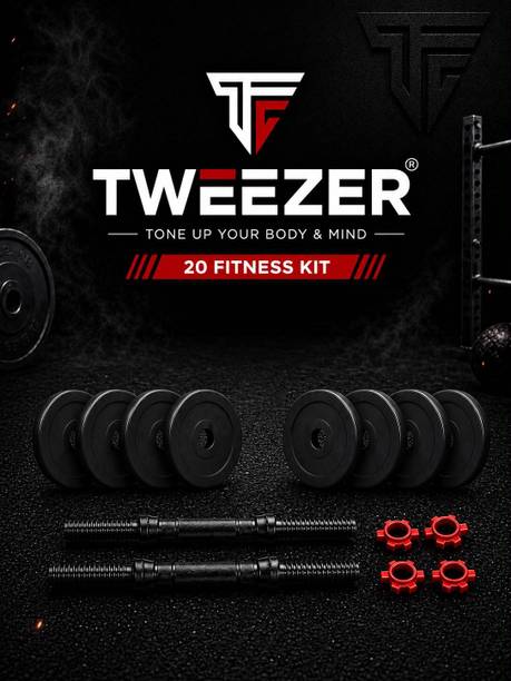 TWEEZERENTERPRISES TWEEZER 20kg Adjustable dumbbell Adjustable Dumbbell (20 kg) Adjustable Dumbbell