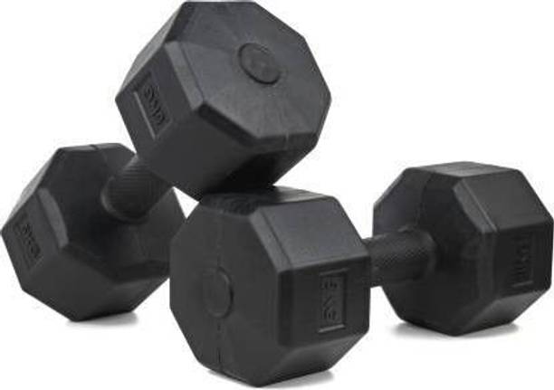 KSP Elite 5KG of 2 (10KG) Hexa Dumbell For Men & Women (PVC) Fixed Weight Dumbbell